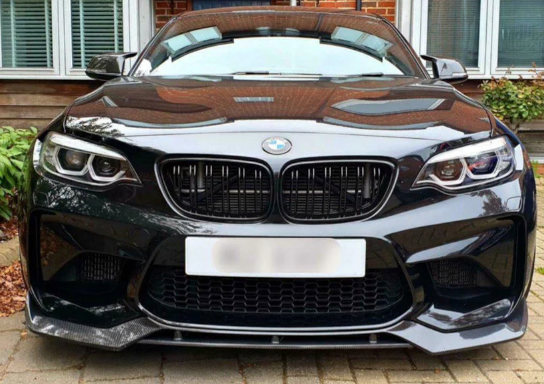 BMW F87 M2 CARBON FIBRE V STYLE SPLITTER 16-21