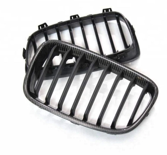 BMW 5 SERIES E60 E61 GLOSS BLACK M5 STYLE DOUBLE SLAT GRILL 03-10