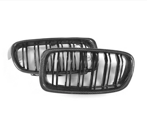 BMW 5 SERIES G30 G31 F90 CARBON FIBRE / GLOSS BLACK GRILL 17-20