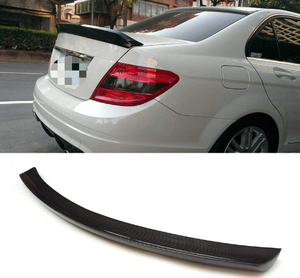 MERCEDES C CLASS W204 V STYLE CARBON FIBRE SPOILER 07-13