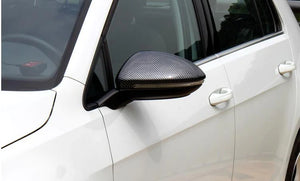 VW GOLF MK7 MK7.5 CARBON FIBRE WING MIRROR COVERS 13-20