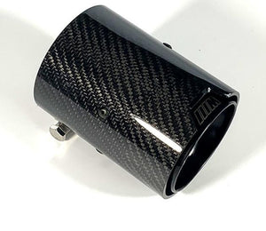 BMW 3 SERIES F30 F31 335i 340i CARBON FIBRE & BLACK M PERFORMANCE EXHAUST TIPS 12-19