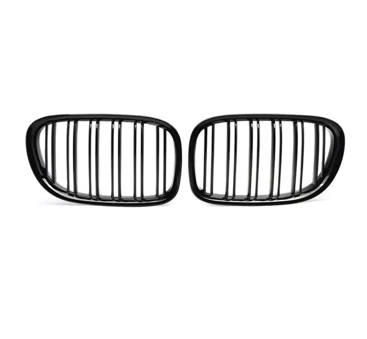 BMW 7 SERIES F01 F02 GLOSS BLACK DOUBLE SLAT GRILL 08-15