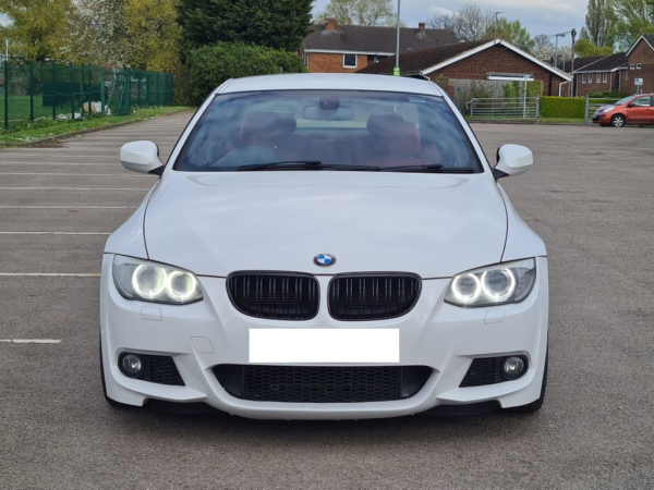 BMW 3 SERIES E92 E93 LCI FACELIFT GLOSS BLACK/CARBON FIBRE GRILL 10-13