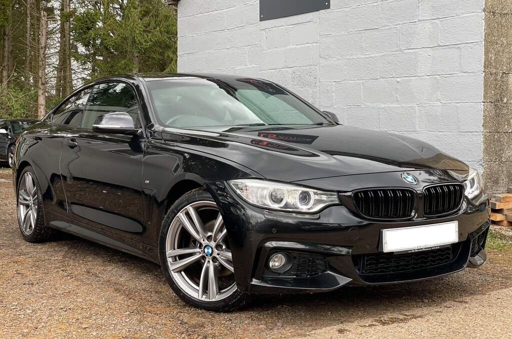 BMW 4 SERIES F32 F33 F36 GLOSS BLACK GRILLS DOUBLE SLAT 14-20