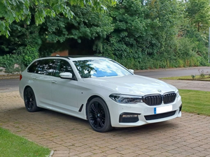 BMW 5 SERIES G30 G31 F90 CARBON FIBRE / GLOSS BLACK GRILL 17-20