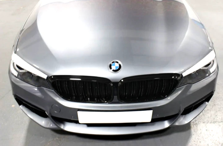 BMW 5 SERIES G30 G31 F90 M5 GLOSS BLACK / CARBON FIBRE GRILL 20+