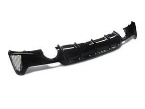 BMW 4 SERIES F32 F33 F36 GLOSS BLACK DUAL EXHAUST DIFFUSER 14-20