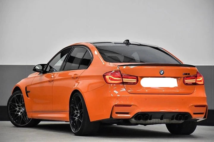 BMW 3 SERIES M3 F30 F80 GLOSS BLACK PERFORMANCE STYLE SPOILER 12-19