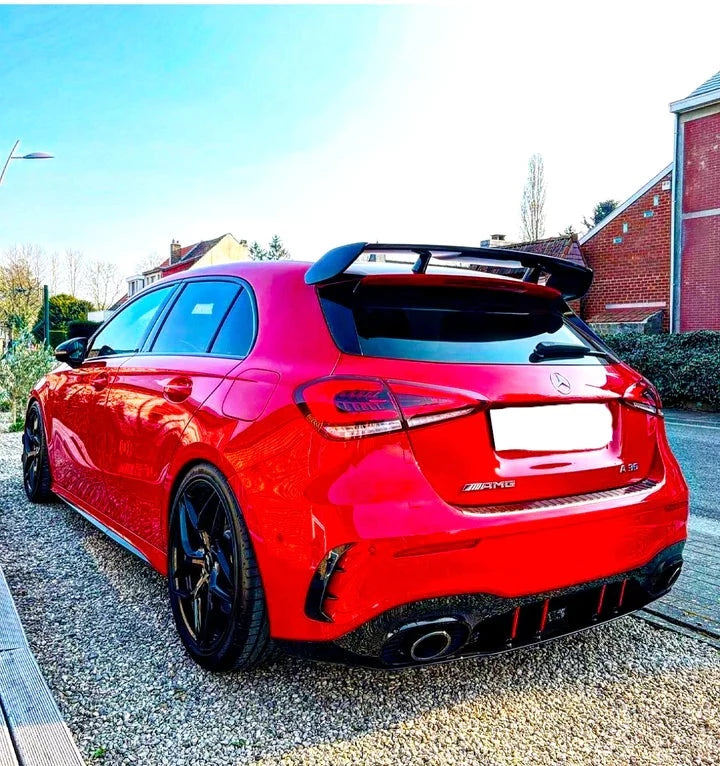 MERCEDES A CLASS W177 A45 STYLE GLOSS BLACK AERO SPOILER 18+